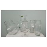 Clear Glass Vases, Apothecary Jar, Pitcher