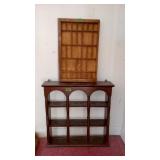 Wooden Hanging Shelf & Wooden Small Typeset Drawer