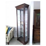 Mahoghany Curio Glass Cabinet