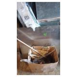 Metal Hangers, Wooden Clothes Pins Bag &  Pins Lot