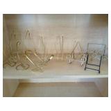 Brass Ornament / Plate Holders Lot