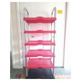 Plastic & Metal 6 Shelf Storage