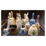 Mixed Styles and Sizes Ceramic Bells Lot