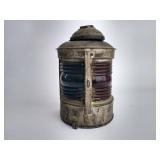 Two Color Boat Lantern Port/Starboard Vintage