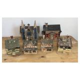 Vintage Putz Style Houses Lot