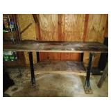 Work bench w metal legs