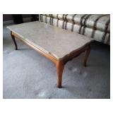 Vintage French Provincial Marble Coffee Table