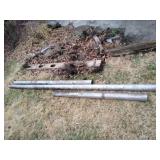 Three Large Metal Pipes