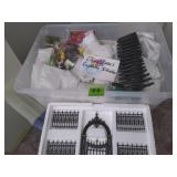 Various Christmas Village Miniature Pcs/Parts Lot