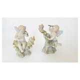 RARE Lefton Bisque Porcelain Cherubs