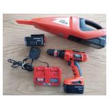 Drill,  Cordless Hand Held Vacuum Black & Decker