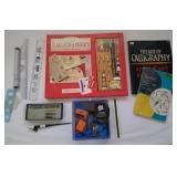 Caligraphy Books & Pens Lot