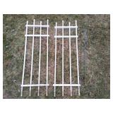 Garden Stakes & Aluminum White Trellis