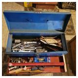 Green Metal Tool Box w/Contents