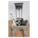 Plant Stand, Shelf, Angel, Duck