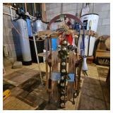 Christmas Sleigh w/Jingle Bells & Ice Skates