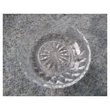 Clear Glass Candy Dish w/lid, Pumpkin, Bowl