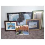 Beach/Lighthouse Framed Pictures & Mirror