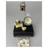 Asian Brass and Porcelain, Chess Set, Shells