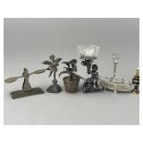 Metal Lamps, Statue, Scale, Plant Caddy