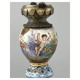 English Hand Painted Scent Flask, 1770 -1820