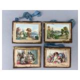 Set of Victorian Chromolithographs on Cardboard