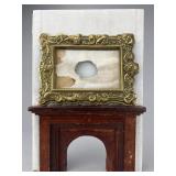 Walnut Fireplace & E & S Large Gilt Mirror