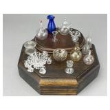 Blown Glass, Punch Bowl and Bowl Set