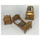 German Fretwork Bedroom Set