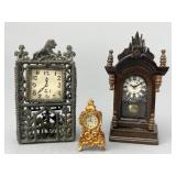 Metal Wall Clock, Shelf Clock, French Clock