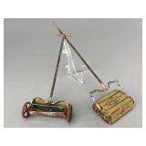 German Carpet Sweeper and Lawn Mower, Metal.