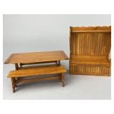Barbara Hoffman Trestle Table & Settle, 1892