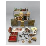 An Assortment of Kitchen Items and Old Radiators