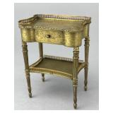 Louis XV Incised Silverware Table w/ Gallery