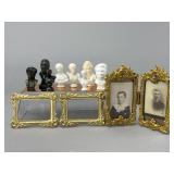Double Brass Picture Frame and Busts