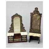Beidermeier Marble Top Dresser & Mirror