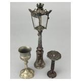 Rare J.S. Depose Working Oil Lamp Post, French