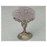 Antique Camphor Cut Czech Crystal, 1 3/4"