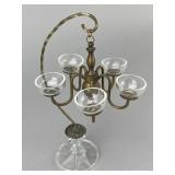 Antique Chandelier w/ Glass Shades