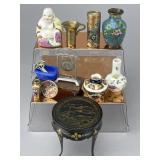 Asian Porcelain, Metal and Table in 1:12