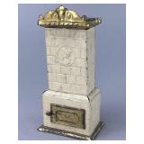 German Tin Heating Stove, 1870-90.