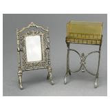 German Aquarium, Cheval Mirror, Soft Metal