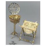 Biedermeier Soft Metal Sewing Baskets, 2