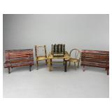Doll Sized Furniture, 5 Pc. & Fake Books
