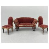 German Biedermeier Parlor Set, 1/2"