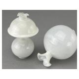 3 Blown Glass Lamp Globes, 1880