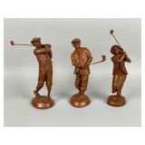 Three Wetherbee Golf Figurines