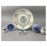 Blue and White Ceramic Items