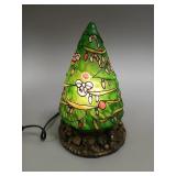 Stained Glass Christmas Tree Table Lamp