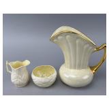 Lustreware Pitcher and Creamer Set